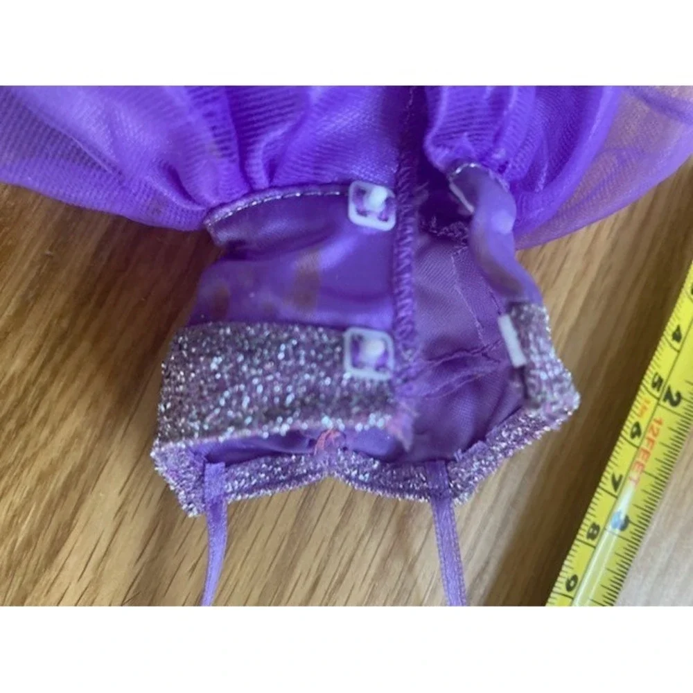 Barbie Fashion Avenue Ballerina Tutu Dress Doll Purple Good Glitter Tulle 1990s